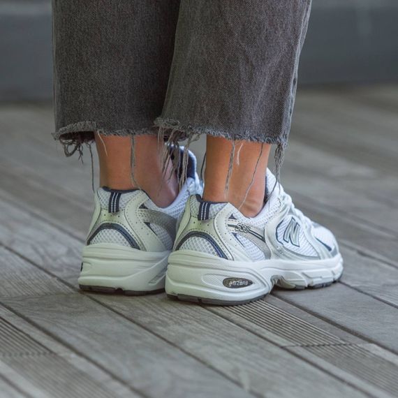 Кросівки літні  сітка New Balance білі | Зображення 1
