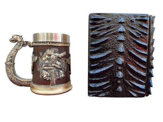 Подарунковий набір Кухоль 3D Берсерк-Віникінг і Блокнот 3D «Книга тіней і Глубін» | Зображення 1