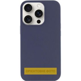 Чохол Silk (AA) NO LOGO with Magnetic Fit для Apple iPhone 17 Air (6.5") Темно-синій / Midnight blue