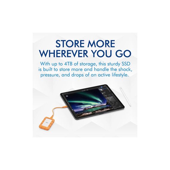 Накопичувач SSD USB Type-C 4TB Rugged Mini LaCie (STMF4000400) | Зображення 8