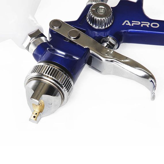 Фарборозпилювач HVLP Ø1,4 мм у/б пласт. 600 мл APRO 8500351 | Зображення 2