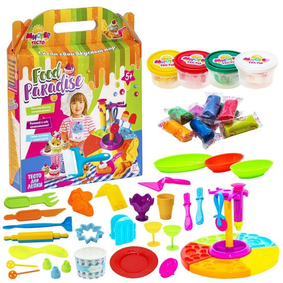 Детский набор для творчества "Мистер тесто - food paradise" 71304, 57 предметов