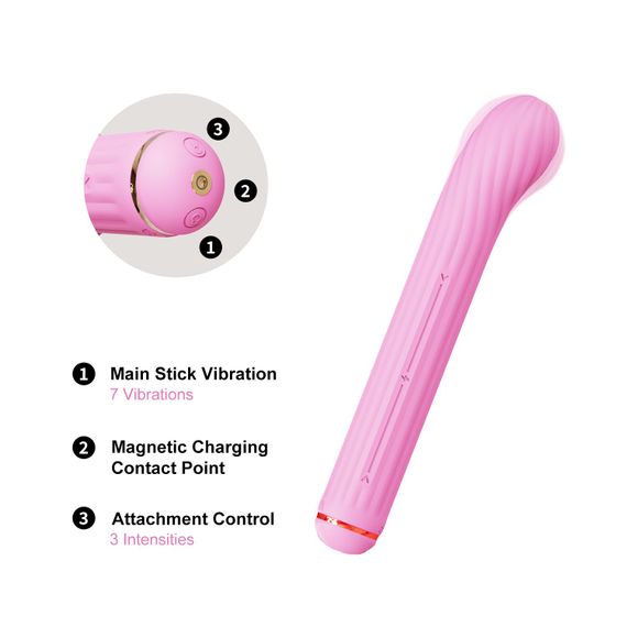 Вібратор Otouch Magic Stick S1 Plus - Pink | Зображення 6