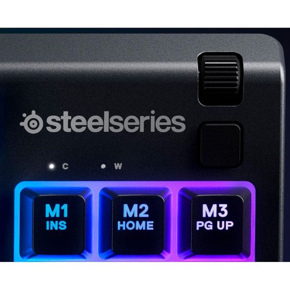 Клавіатура SteelSeries Apex 3 TKL USB UA Black (SS64817) | Зображення 9