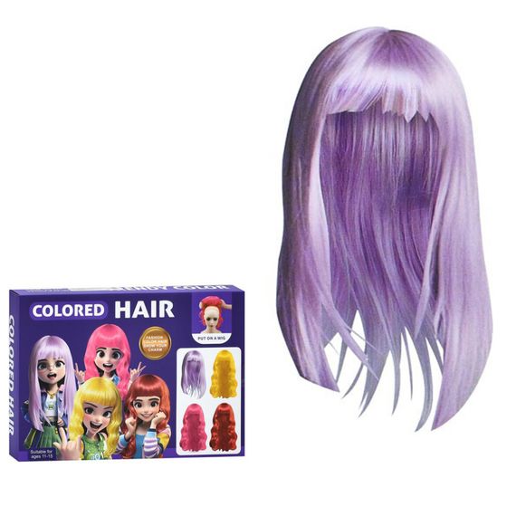 Детский набор аксессуаров "Colored Hair" C2008 парик 34 см, расческа