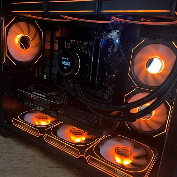 Збірка на замовлення: ігровий ПК GameMax Hype-M Black Tower / AMD Ryzen 7 7700 (8 (16) ядер по 3,8 - 5,3 ГГц) / 32 ГБ DDR5 / 2000 ГБ SSD M.2 / nVidia GeForce RTX 5070, 12 ГБ GDDR7, 192-bit / 750 Вт | Зображення 5