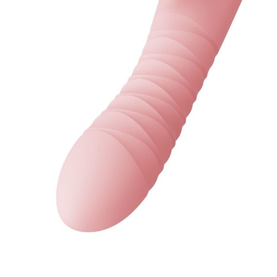 Пульсатор-вібратор із вакуумною стимуляцією клітора Zalo - ROSE Thruster Strawberry Pink Sex Aura | Зображення 5