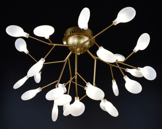 Люстра стельова на 27 лампочок 26953 Золото 40х75х75 см. | Зображення 2