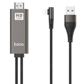 Кабель-переходник Hoco UA14 USB - Lightning - HDMI, 2 м