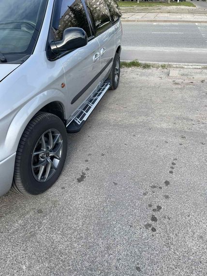 Боковые пороги Sunrise (2 шт., алюминий) для Chrysler Voyager 2001-2007 гг | Зображення 1