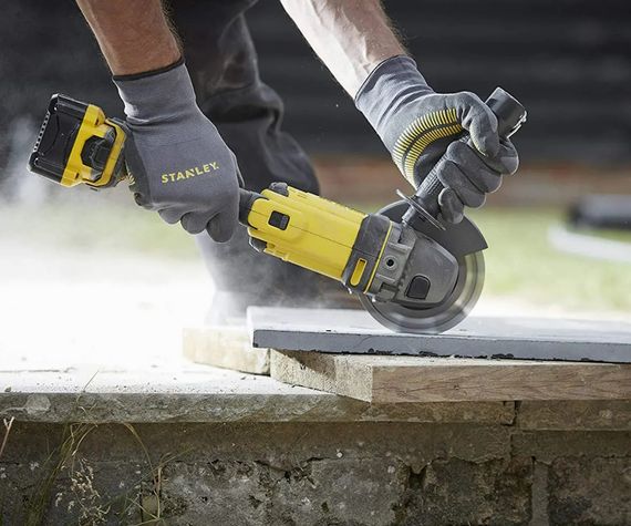 Шліфмашина кутова акумуляторна - болгарка акумуляторна Stanley FATMAX з АКБ та ЗП SFMCG400M2K | Зображення 6