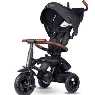 Детский велосипед QPlay Rito Deluxe Складаний Триколісний Black (S380-17RitoDeluxeBlack)