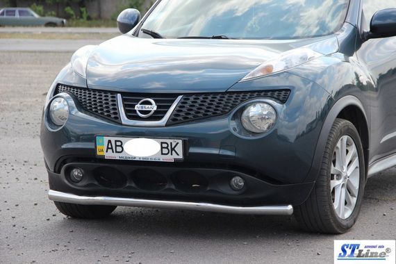 Передняя защита ST008-2 (нерж) для Nissan Juke 2010-2019 гг | Зображення 3