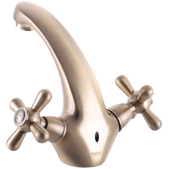 Змішувач для умивальника Haiba Dominox 161 Бронзовий (HB3937) | Зображення 1