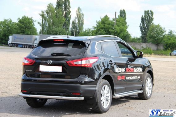 Задня дуга AK002 (нерж) для Nissan Qashqai 2014-2021рр | Зображення 2
