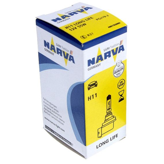 Галогеновая лампа NARVA 48078 H11 12V 55W PGJ19-2 LONG LIFE | Зображення 2