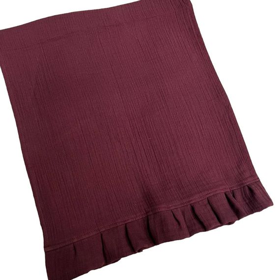 Раннер SoundSleep Muslin Burgundy 40х180 см с рюшами (94331929) | Зображення 2