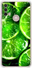 Чохол на Motorola E40 Зелені часточки лимона "852sp-2660-2448"
