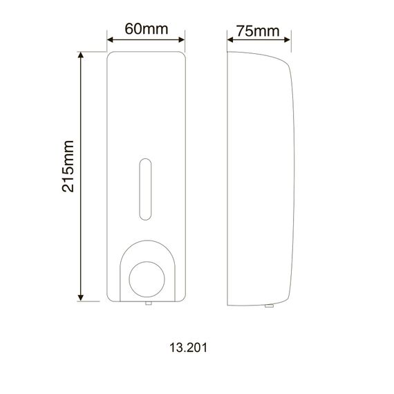 Диспенсер для рідкого мила HOTEC 13.201 ABS White | Зображення 2