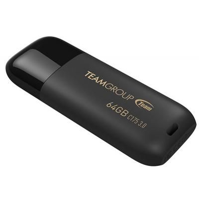 USB флеш накопичувач Team 64GB C175 Pearl Black USB 3.1 (TC175364GB01) | Зображення 2