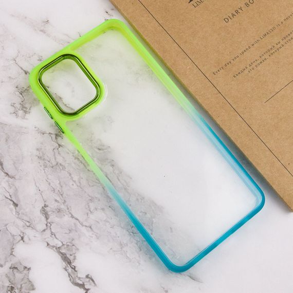 Чохол TPU+PC Fresh sip series для Realme C67 4G Бірюзовий / Лимонний | Зображення 2