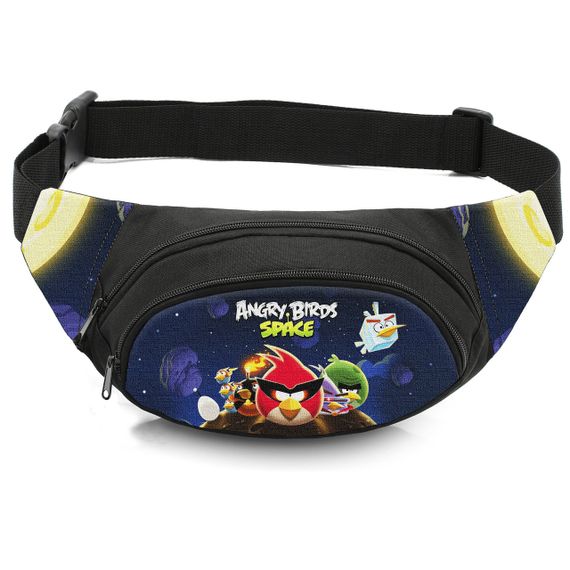 Сумка-бананка детская с принтом Angry Birds поясная сумка для мальчика (4694)