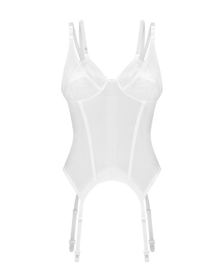 Корсет Obsessive Arrowel White corset 2XL/3XL | Зображення 1