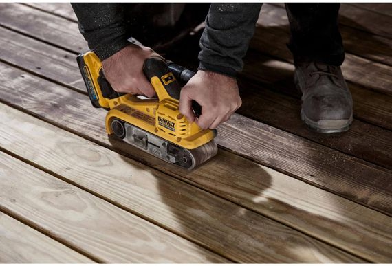 Шліфмашина стрічкова акумуляторна безщіткова 75х533 мм DeWALT DCW220N | Зображення 6