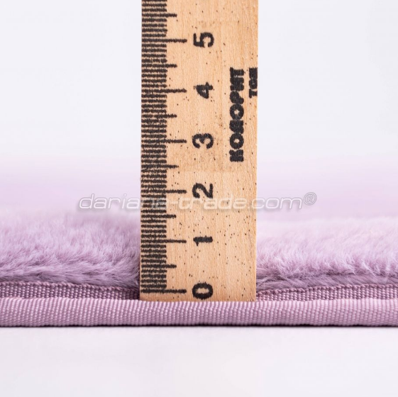 Килимок екохутро Страйп 60*120 см пастельно-рожевий Даріана | Зображення 1
