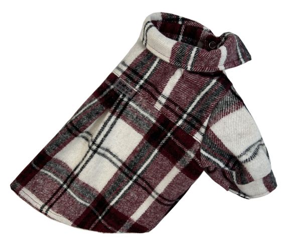 Сорочка картата винного кольору RUB-54 | Зображення 4