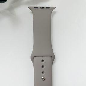 Силіконовий ремінець для розумного годинника Smart Watch 42/44 (Сірий)