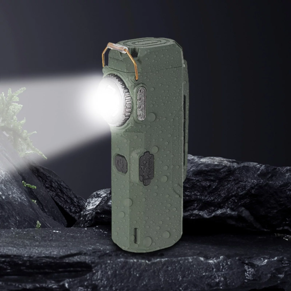 Ліхтар мультифункціональний D51-SMD зелений з Li-Ion акумулятором, індикацією заряду, запальничкою та ЗУ Type-C (46799-D51-SMD_226) | Зображення 4