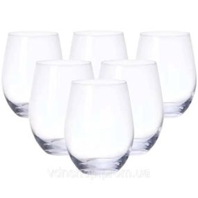 Набор стаканов 6 штук по 390 мл стеклянный прозрачный HP558