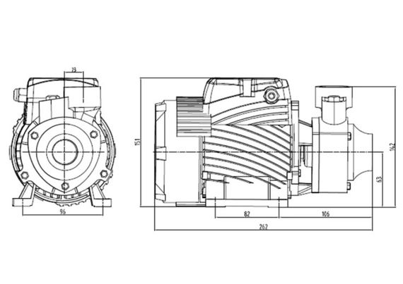 Насос поверхневий вихровий Pumpman QBB60 Нmax 35 м Qmax 2,4 куб.м 370 Вт з проставкою від залипання (CV029765) | Зображення 1