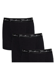 Набор мужских анатомических трусов боксеров Threadbare Black Hipster Boxers 3 шт.