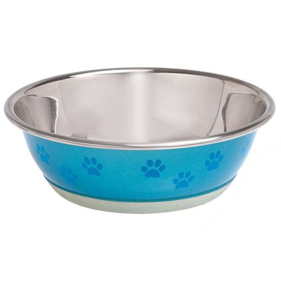 Миска для собак и котов Flamingo Bowl Selecta Paw с узором, 0.3 л