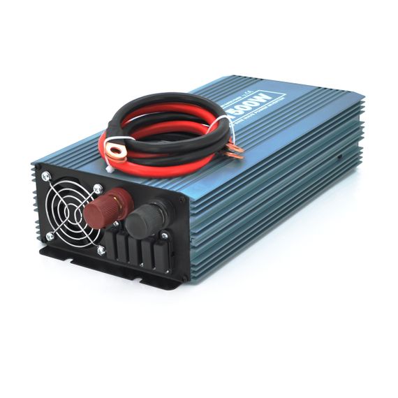 Інвертор напруги Mexxsun MXS-1500, 12V/220V, 1500W з модифікованою синусоїдою, 2 Shuko, клемні дроти, Q6 | Зображення 1