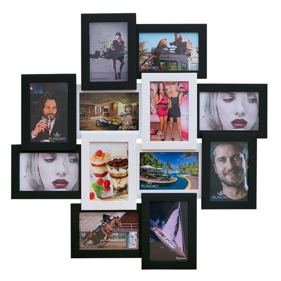Мультирамка Palermio White and Black на 12 фото
