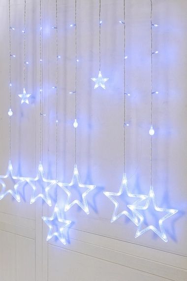 Гірлянда Xmas STAR CURTAIN 12 BlueЗіркиXPRO3M*80CM*50CM (47678-8112_223) | Зображення 1