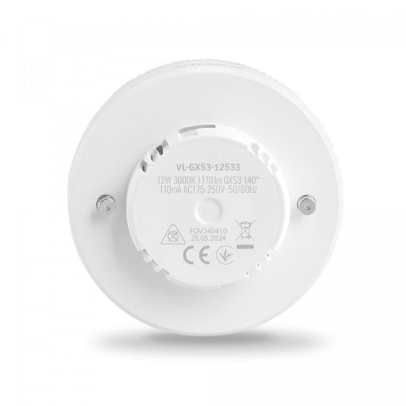 Світлодіодна лампа VIDEX GX53 12W 3000K 220V (VL-GX53-12533) | Зображення 2