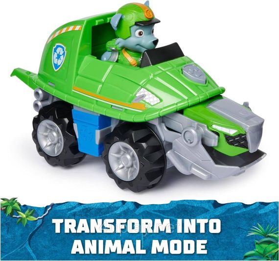 Щенячий патруль в джунглях Машина черепаха и фигурка Рокки Paw Patrol Jungle Pups Rocky Turtle Vehicle | Зображення 4