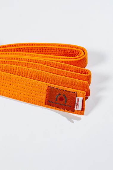 Помаранчевий/оранжевий пояс для дзюдо ТМ BUDOGI, серія ADVANCED, довжина 300 см | Зображення 1