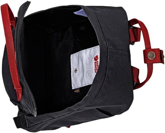Рюкзак Fjallraven Kanken Mini. Black/ox red | Зображення 2