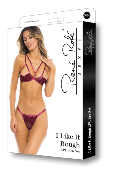 Комплект білизни I LIKE IT ROUGH 2PC BRA SET BURGUNDY, S/M | Зображення 2
