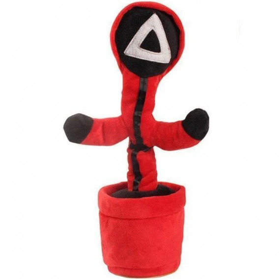 Плюшевий танцюючий кактус "Гра в кальмара" Трикутник