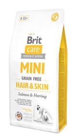 Brit Care GF Mini Hair & Skin сухой корм для собак малых пород для шерсти, 7 кг