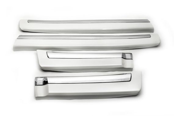 Комплект дверных молдингов (2008-2016) Белый цвет для Toyota Land Cruiser 200 | Зображення 5