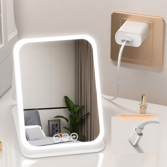 Зеркало для макияжа Lighted makeup mirror с LED подсветкой | Зображення 1