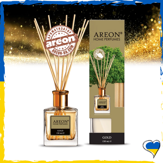 Аромадифузор Areon Home Perfume LUX Gold 150мл