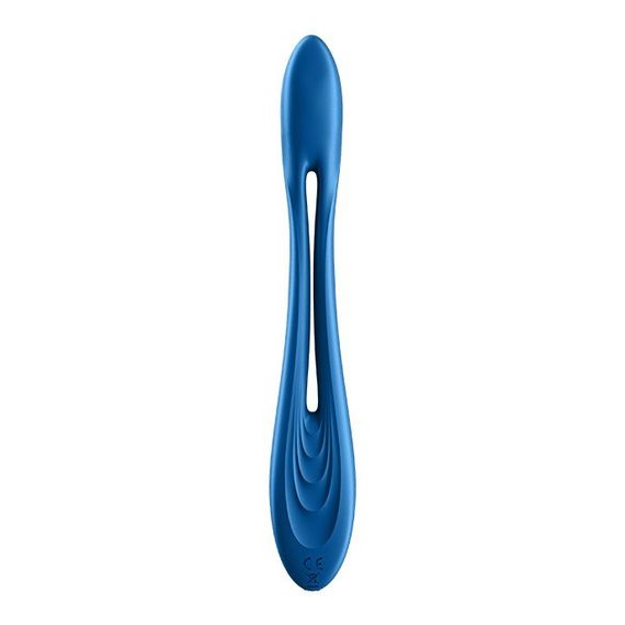 Гнущийся универсальный вибратор (эрекционное кольцо) SATISFYER ELASTIC JOY BLUE sexstyle | Зображення 2